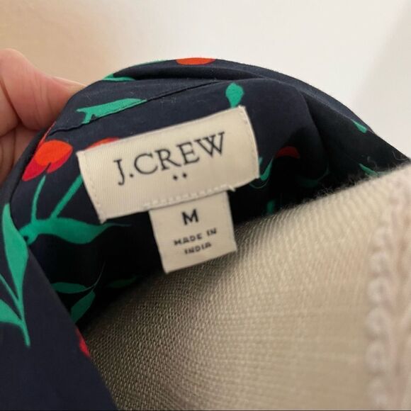 J. Crew Cherry Button Down Size Medium - Picture 5 of 5